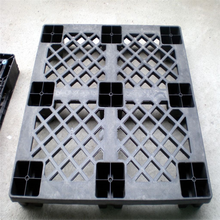 塑料托盘110*900九脚地台板 网格田字卡板 川字托盘 平面塑料栈板