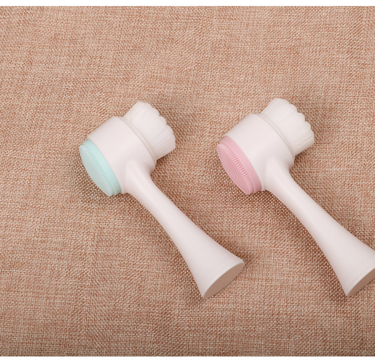 Double-sided Silicone Cleansing Makeup Remover Face Brush