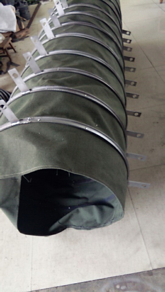 耐磨加强帆布+冷拉钢丝加厚帆布软连接生产厂家直销