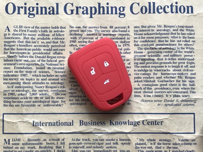 Suitable for Chevrolet Aveo Cruze Silicone Key Case Straight Type Special Car Remote Control Protective Cover Buckle