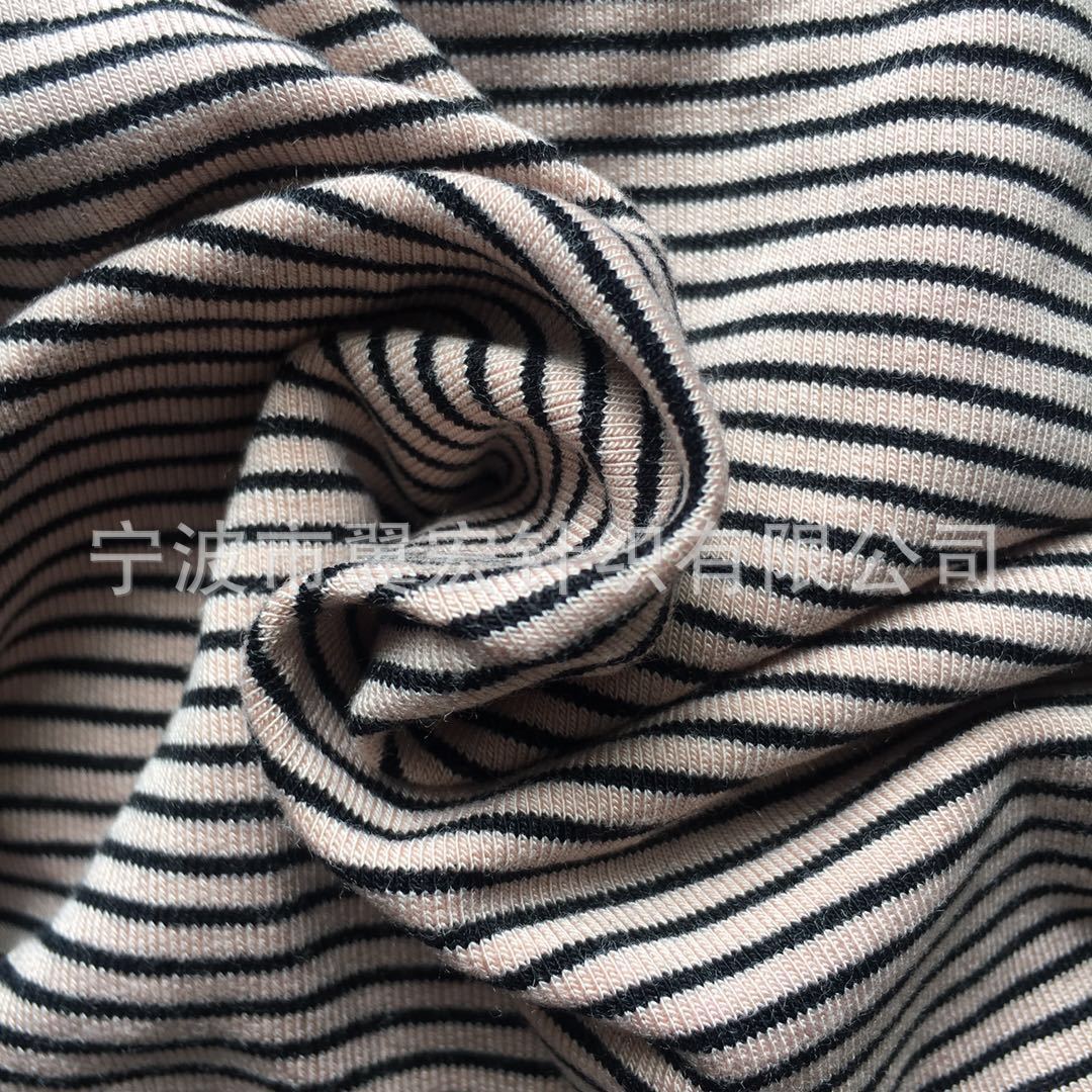 彩条人棉氨纶毛圈 人棉彩条氨纶毛圈 氨纶人棉彩条毛圈