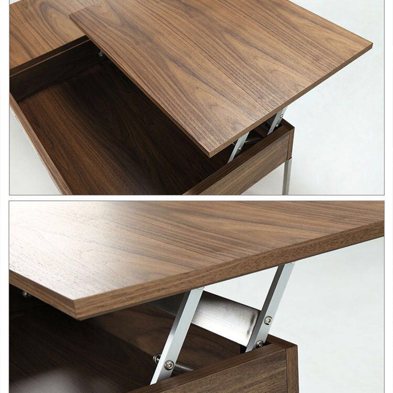 Northern Europe Home Furnishing TV Cabinet Lifting tea table Stainless steel Feet tea table Simplicity multi-function Lift tables