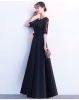 New style banquet elegant and elegant company’s annual fair black evening dress skirt