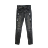 Slim hole slim stretch women's denim pencil pants feet pants