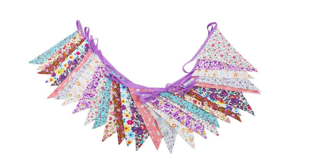 厂家生产10米三角串旗 婴儿拍照背景 庆典婚庆活动会场布置|ms