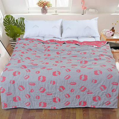 【新款】厂家直销四层纱布毛巾被全棉夏凉被空调毯网销淘宝一件代