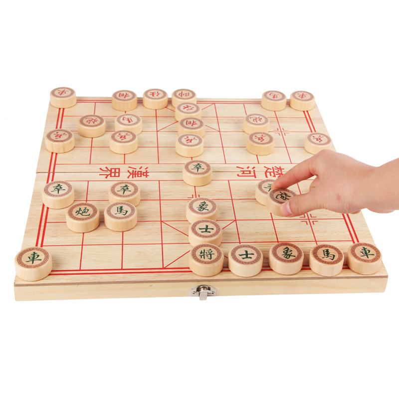 厂家直销木制超大号折叠易携带中国象棋幼儿园早教益智棋类玩具|ms