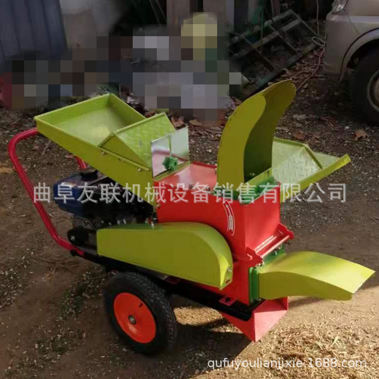 多功能牛羊饲料铡草机 铡草粉碎揉丝机 家用秸秆铡草揉丝机32