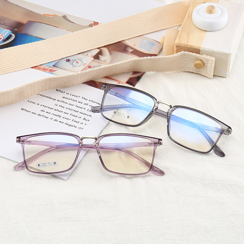 2018 new pattern Plain glasses Korean Edition square men and women literature Spectacle frame glasses 2165 Myopia frame