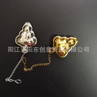 创意304不锈钢葡萄形茶叶过滤器 草莓形便携茶漏茶滤  水果茶滤