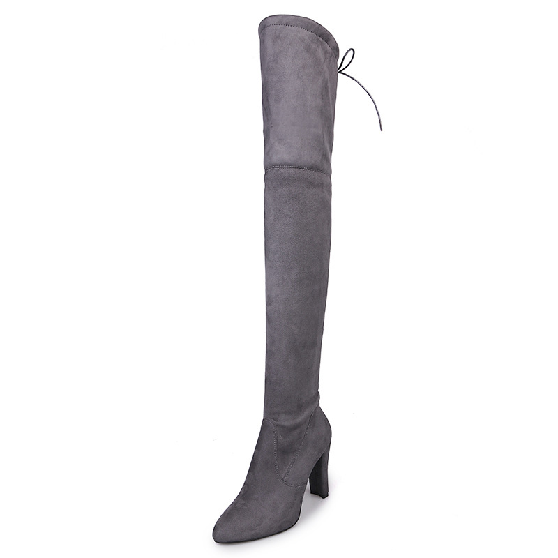 Bottes femme en Daim - Ref 3354354 Image 5