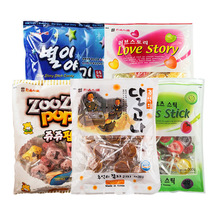 韓國進口糖果 華爾打糕棒棒/水果切片/小熊/心形/麥芽糖一箱14包