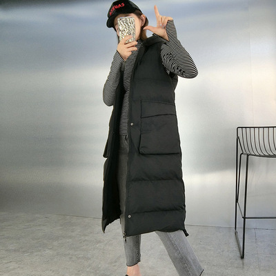 Down cotton Vest coat lady Mid length version 2019 Autumn and winter new pattern Women's wear Exorcism Vest vest On behalf of