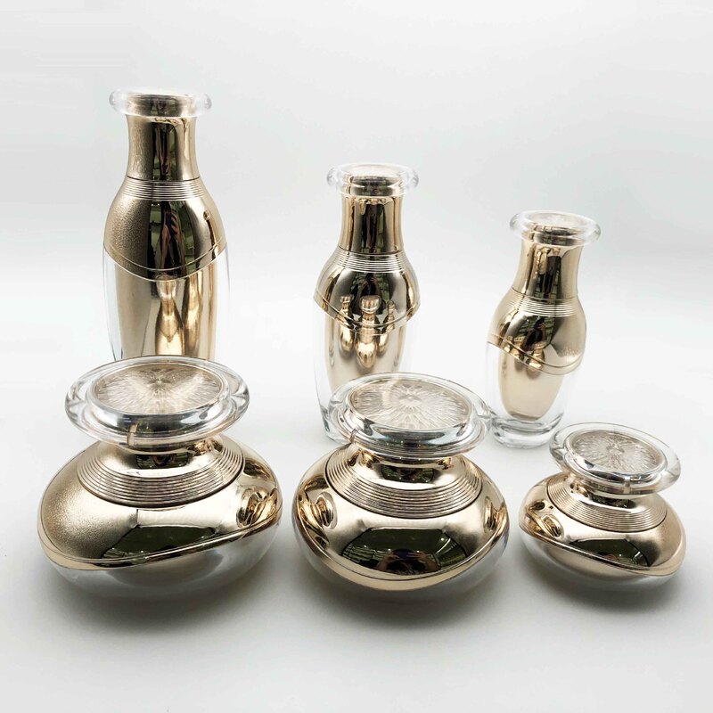 Acrylic Cream Bottle Lotion Bottle 30g 30ml New Queen Bottle Crown Bottle Repackaged Plastic Bottle High-End Face Cream