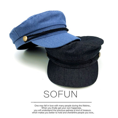 Spring and summer England Retro fashion Beret Korean Edition Joker hat leisure time cowboy Cap Flat Cap