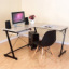 Modern Simple L-Shaped Desk Corner Desk Steel-Wood Desktop Computer Desk Customizable Dingxin Furniture