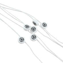 厂家供应服装吊粒挂绳个性水晶胶滴吊粒不褪色图案可定制设计