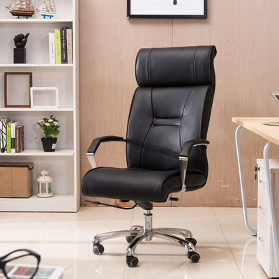 批发西皮老板椅办公椅大班椅书房椅子电脑椅家用可躺旋转皮质座椅|ru