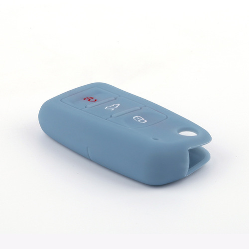 Suitable for Volkswagen Bora, Santana, and Golf: Silicone Key Case, Soft Rubber Key Fob Cover, Remote Control Protector