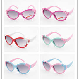 2019 儿童新款小花造型太阳镜，两头花太阳镜，有现货，6色混