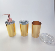 热销款塑料卫浴套装四件套 厂家直销 PS/亚克力 可订制可印LOGO