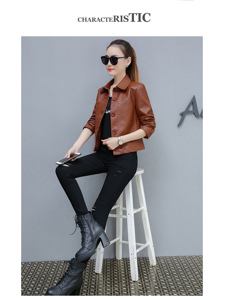 Veste cuir femme en PU - Ref 3447579 Image 19