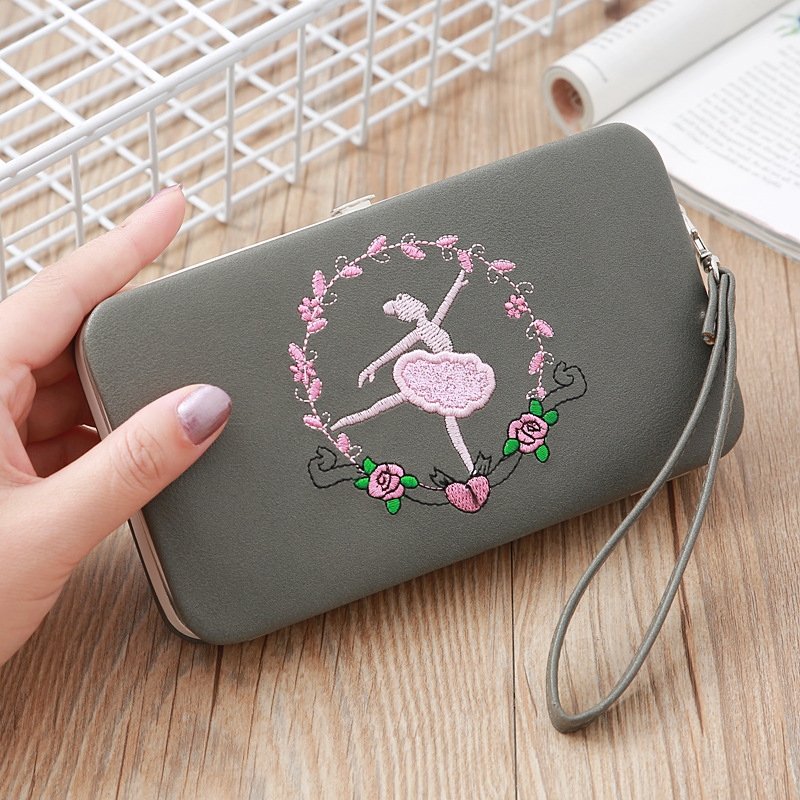 Fashion Long Multifunctional Embroidered Portable Wallet Wholesale display picture 30