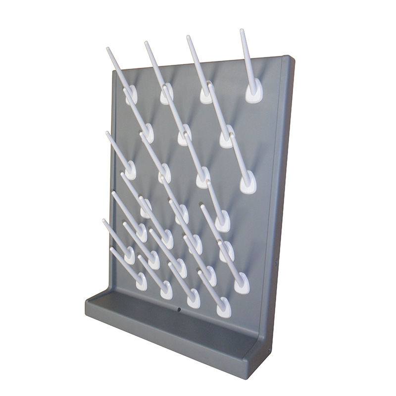 实验室pp单面实验室滴水架化验室试剂架烧瓶器皿沥水架27支棒 700