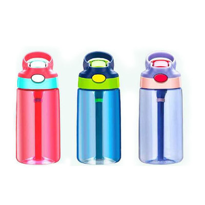 小靓仔弹跳大吸嘴防漏防摔儿童吸管杯幼儿园男女宝宝水壶学生水杯|ru