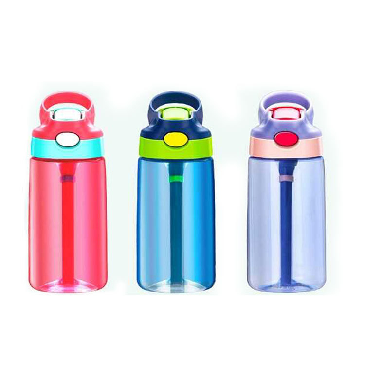 小靓仔弹跳大吸嘴防漏防摔儿童吸管杯幼儿园男女宝宝水壶学生水杯|ru