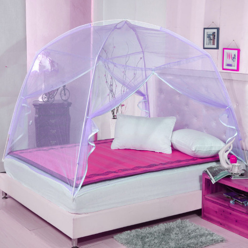 Manufactor Direct selling Specifications Yurt princess Mosquito net zipper Double fold student dormitory Mosquito net 1.2m