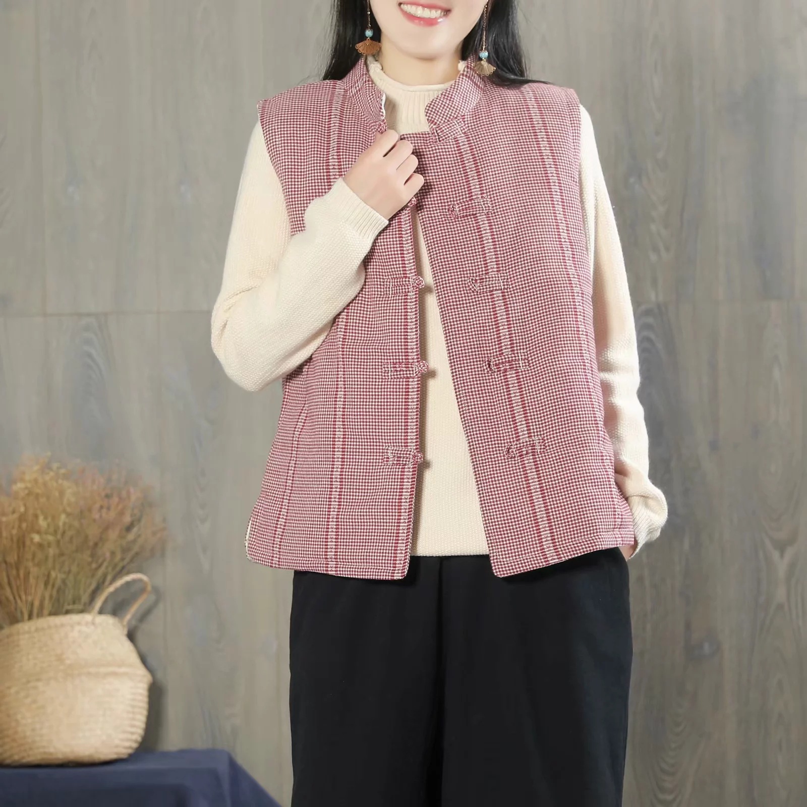 Gilet femme en Coton et lin - Ref 3317749 Image 15