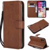Applicable Huawei P40 classic solid color leather case Mate40 lamb pattern plug -in mobile phone case Y5P wallet protective cover