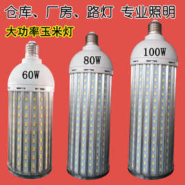 大功率铝材玉米灯led灯泡 60W 80W 100WLED玉米泡 车间灯厂房照明