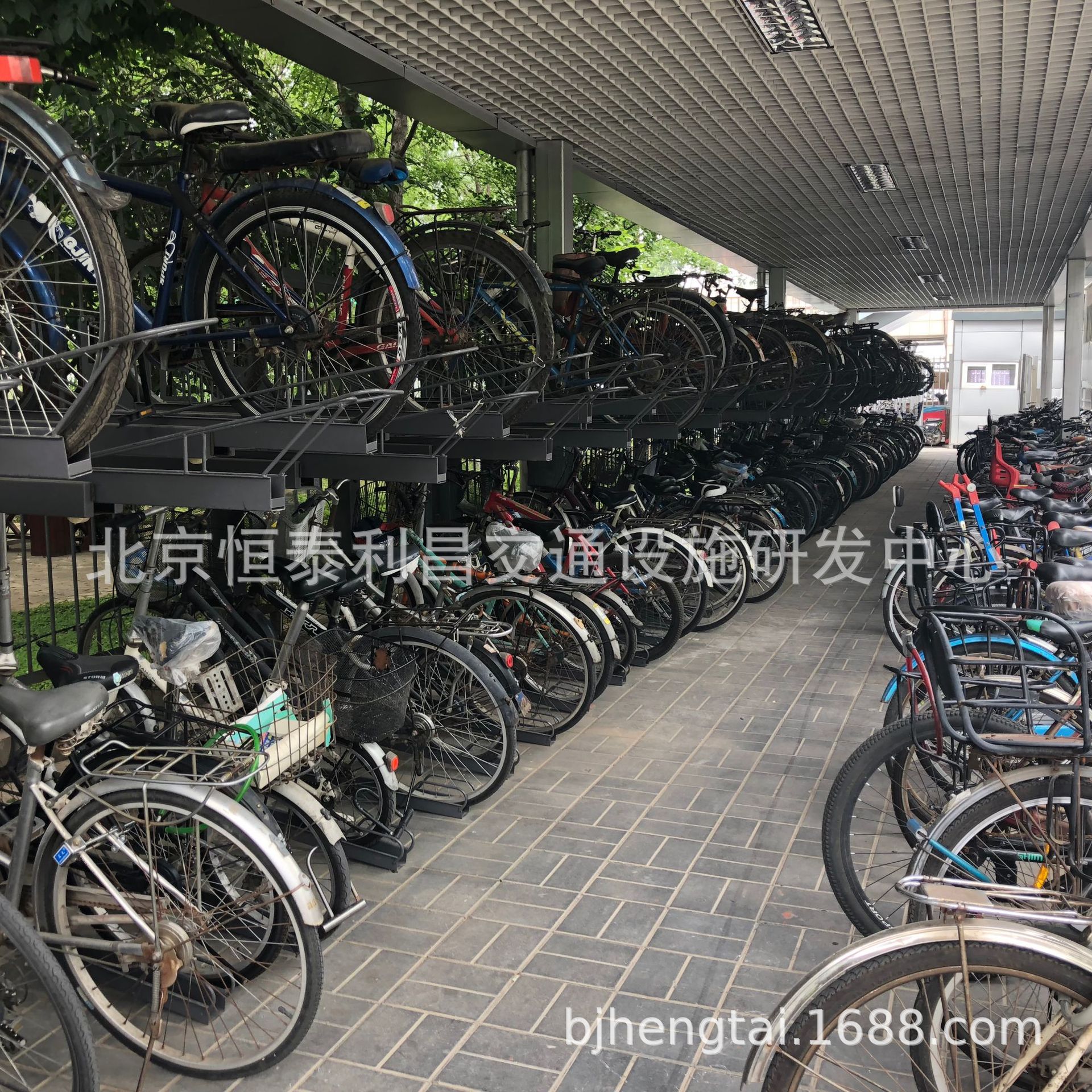 双层自行车停车架  立体自行车停车架  自行车停车架