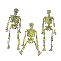 Halloween ghost house horror props skeleton skeleton set room prank model small 3D skeleton