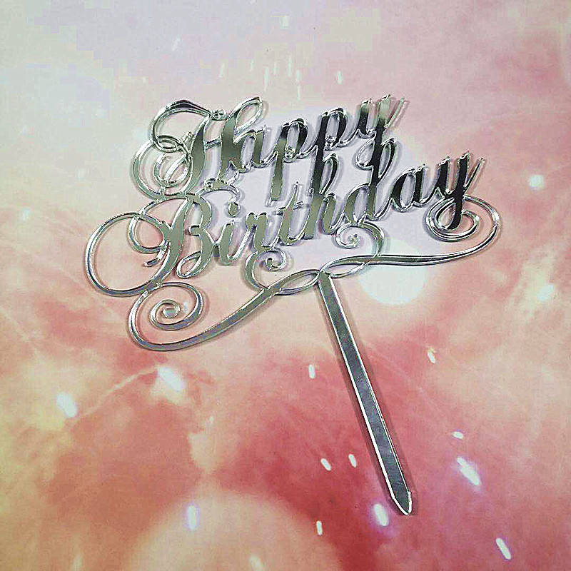 Birthday Letter Arylic Party Cake Decorating Supplies display picture 4