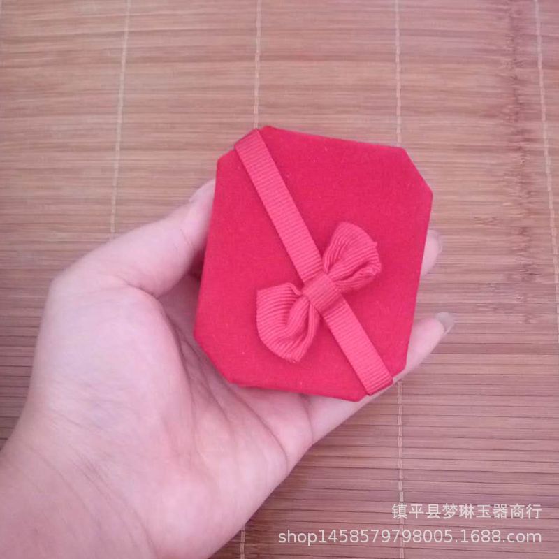 翡翠和田玉蓝田玉玛瑙玉首饰盒绒布盒金银首饰盒包装高档首饰盒子