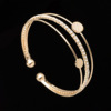 Fashionable trend glossy bracelet, zirconium, accessory, simple and elegant design, micro incrustation