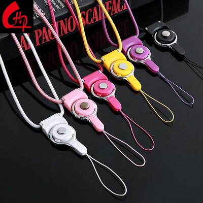 手機殼挂繩 可拆分旋轉指環扣二合壹兩用挂繩工廠批發男女款