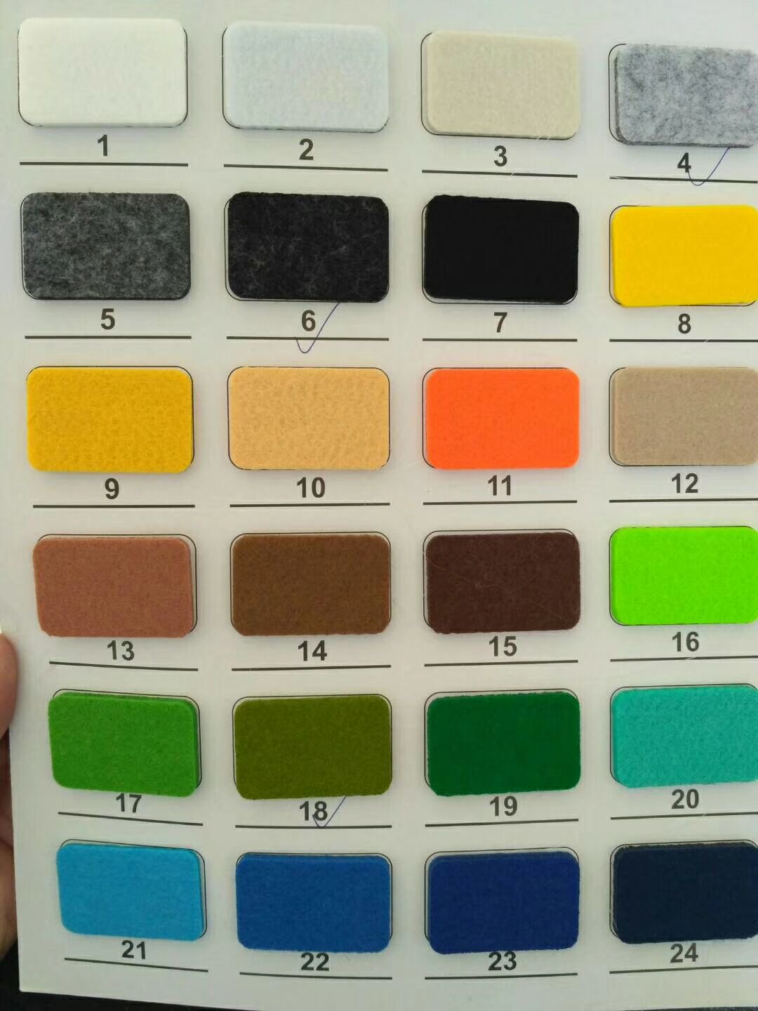 厂家批发3mm彩色毛毡无纺布/涤纶毛毡不织布 颜色齐全支持定做