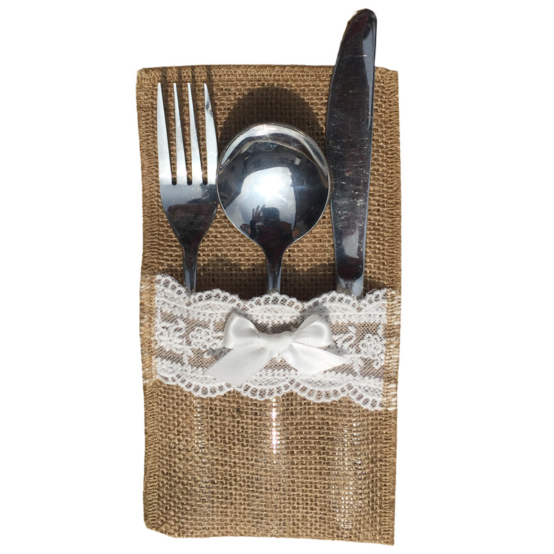 蝴蝶结刀叉袋（白色）1