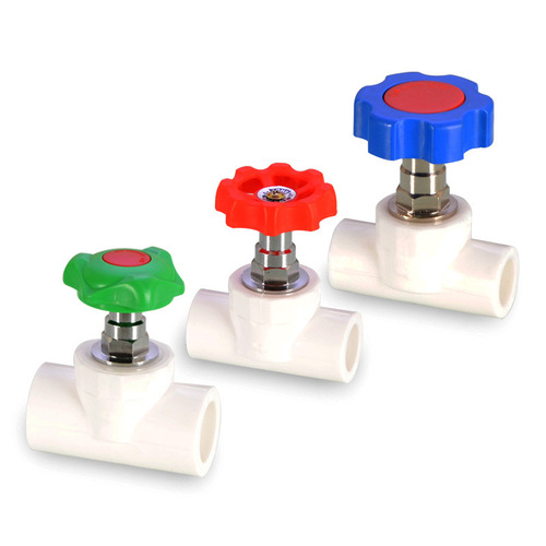 PPR stop valve lifting copper gate valve core hot and cold water pipe D20 25 32 4/6 pipe fittings accessories