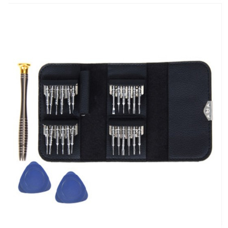 27合一多功能合1皮套螺丝刀组合套装苹果手机笔记本拆机维修工具