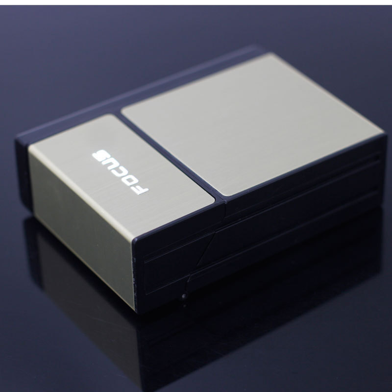 035A充电烟盒打火机20支装便携硬包个性创意男士