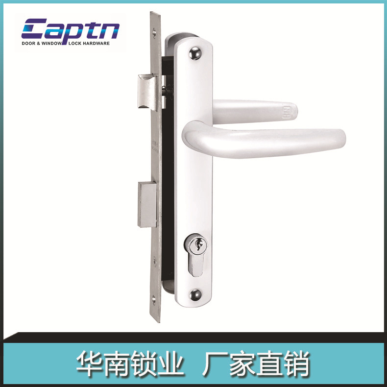 Capitán marca 8525-tipo dormitorio cerradura mecánica puerta corredera de lujo de aleación de aluminio cerradura interior antirrobo puerta cerradura