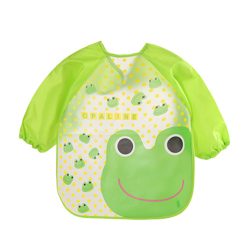 新款EVA饭衣宝宝衣儿童长袖反穿衣吃饭衣 婴儿防脏围嘴围兜