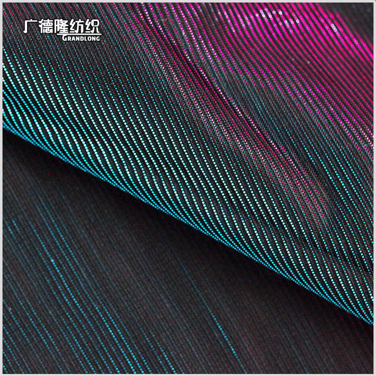 秋冬磨毛加厚双色幻彩亮丝加厚绒里幻灯丝面料上衣外套裤子打底布