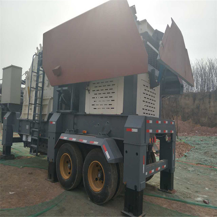 新型破碎移动站 保定新型城市建筑垃圾移动破碎站 轮胎式移动破碎
