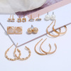 Crystal earings, earrings, fashionable set from pearl, European style, Korean style